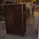 Armoire 01 - Restored. Refinished in special walnut. October 30, 2002. Armoire 01 - Restored. Refinished in special walnut. October 30, 2002.