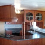 Kitchen 03 - After. Oak refinished in burnt umber.  July 20, 2000. Kitchen 03 - After. Oak refinished in burnt umber. July 20, 2000.