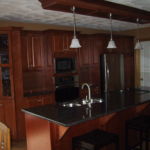 Kitchen Restoration 01 - after.  refinished in burnt umber.  April 9, 2005. Kitchen Restoration 01 - after. refinished in burnt umber. April 9, 2005.