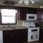Kitchen Restoration 02 - after 02.  Refinished in old-fashion mahogany.  December 9, 2009. Kitchen Restoration 02 - after 02. Refinished in old-fashion mahogany. December 9, 2009.