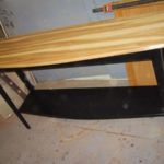 Sofa Table - after.  Custom build.  December 20, 1998. Sofa Table - after. Custom build. December 20, 1998.