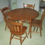 Table and Chairs 01 - before.  Solid maple.  May 17, 2005. Table and Chairs 01 - before. Solid maple. May 17, 2005.